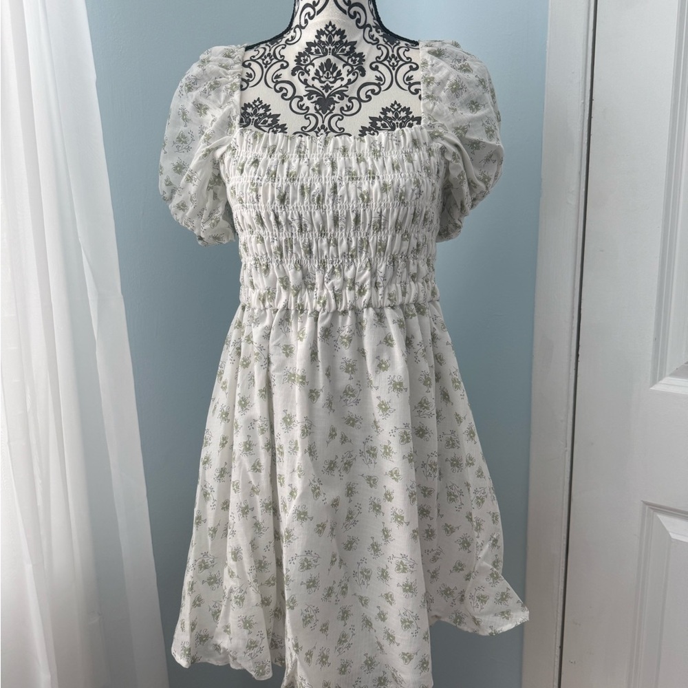 Floral Puff Sleeve Dress